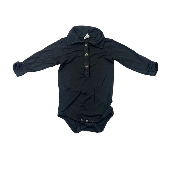 Kate Quinn Bamboo Collared Button Bodysuit Top - Picture 1 of 5